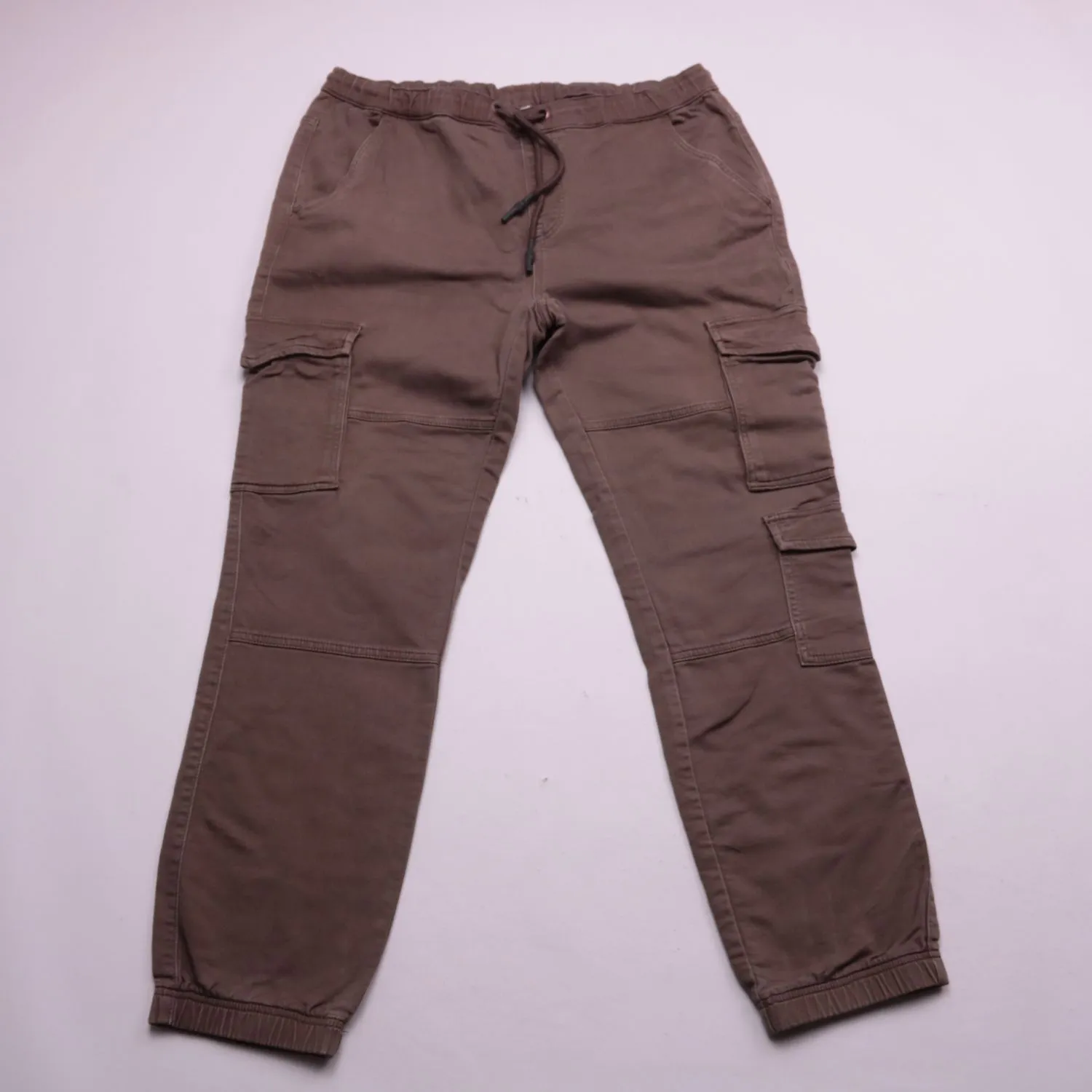 Коричневые брюки карго Jean Pascale с карманами, размер 50 (L)